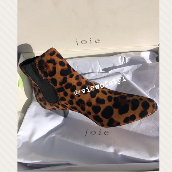 Joie Barleena leopard calf hair CHELSEA ankle bootie - Picture 11 of 16